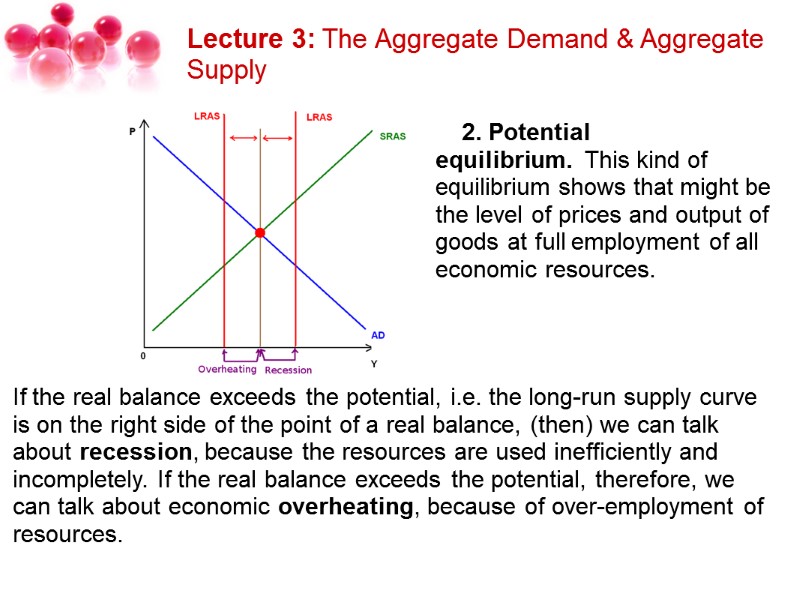 Lecture 3: The Aggregate Demand & Aggregate Supply     2. Potential